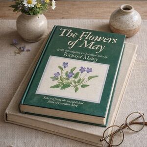 VTG The Flowers of May – Caroline May Botanical Plates Book – 86 Illustrations